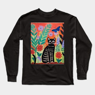 Cat in the Garden Long Sleeve T-Shirt